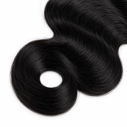 Jet Black Body Wave Human Hair Bundles