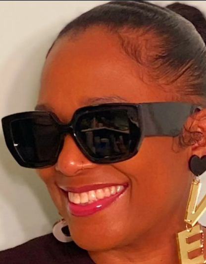 Thick Arm Cat-Eye Sunglasses by The Glam Vault.